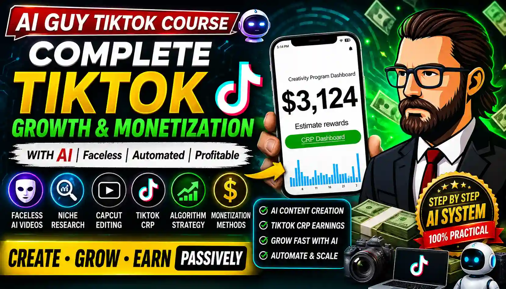 AI Guy TikTok Course - ItxAIGuy Monetization Training