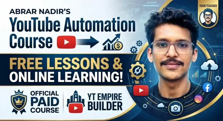 Abrar Nadir YouTube Automation Course