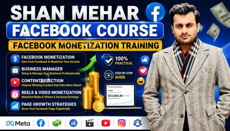 Shan Mehar Facebook Course – Facebook Monetization Training
