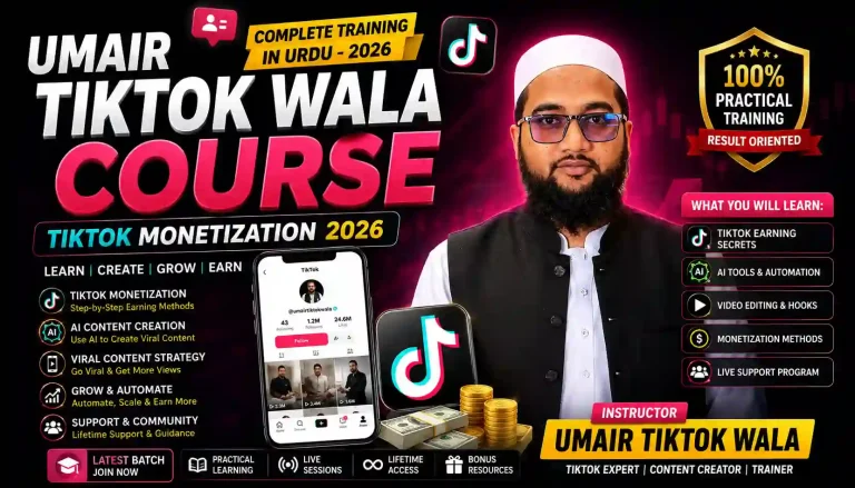 Umair TikTok Wala Course for TikTok monetization and AI content training