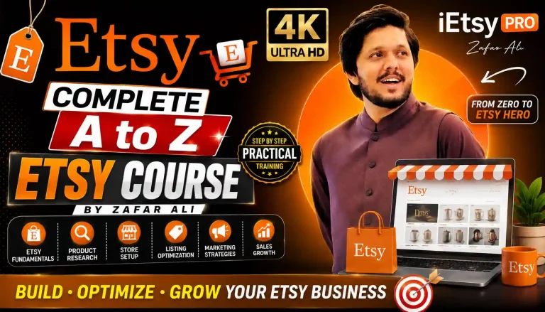 Etsy Course by Zafar Ali - iEtsy Pro A to Z Etsy Training